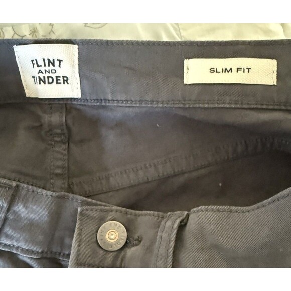 Flint and Tinder Charcoal Slim Fit Straight Leg Men’s Pants Size 31 x 32 - Picture 7 of 10